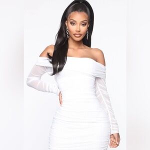 Top Trend Ruched Maxi Dress - White